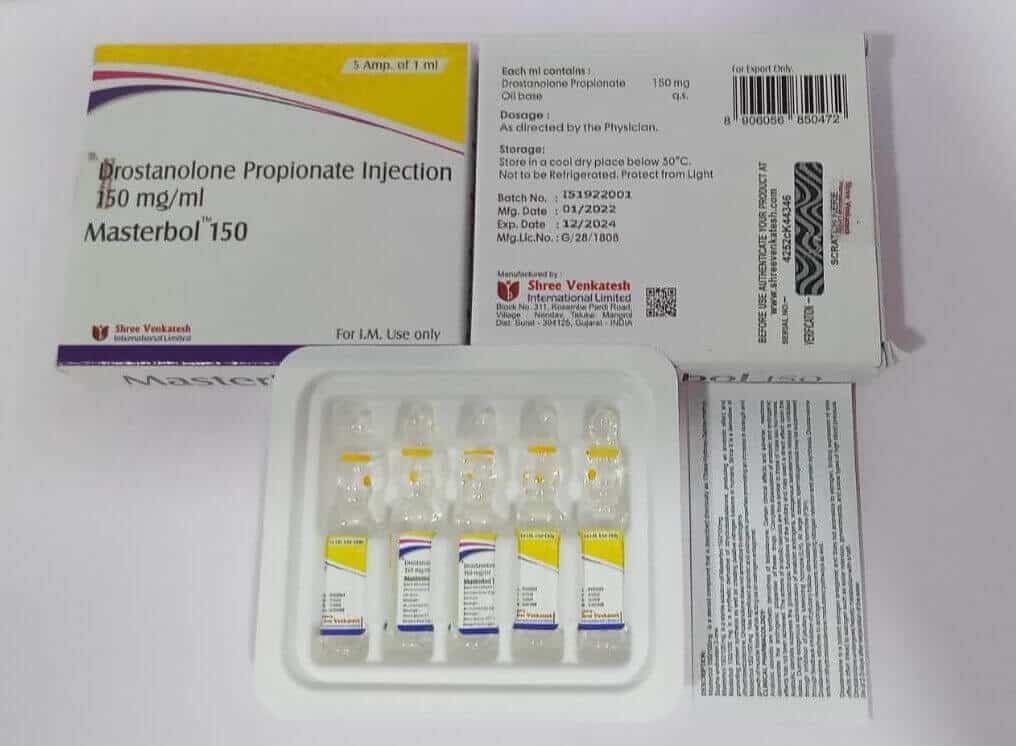 MASTERBOL 150 - Drosztanolon-propionát 150 mg/ml (5 ampulla x 1 ml) - Shree Venkatesh