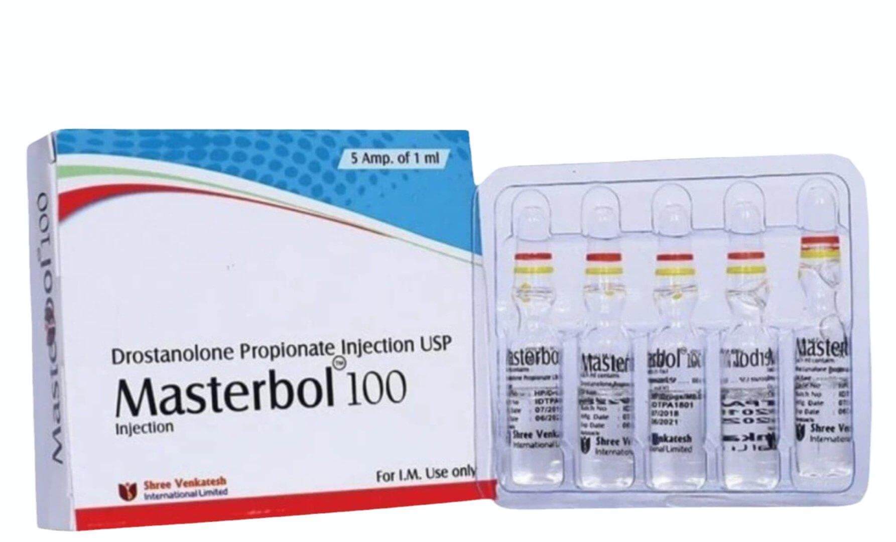 MASTERBOL 100 - Drostanolone Propionát 100mg/ml (5 ampulla x 1ml) - Shree Venkatesh